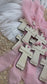 Personalized Wood Cross Tag